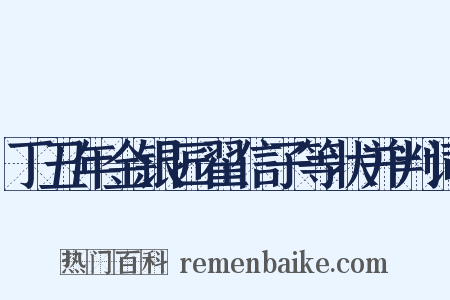丁丑年金银匠翟信子等状并判词是什么意思的图片